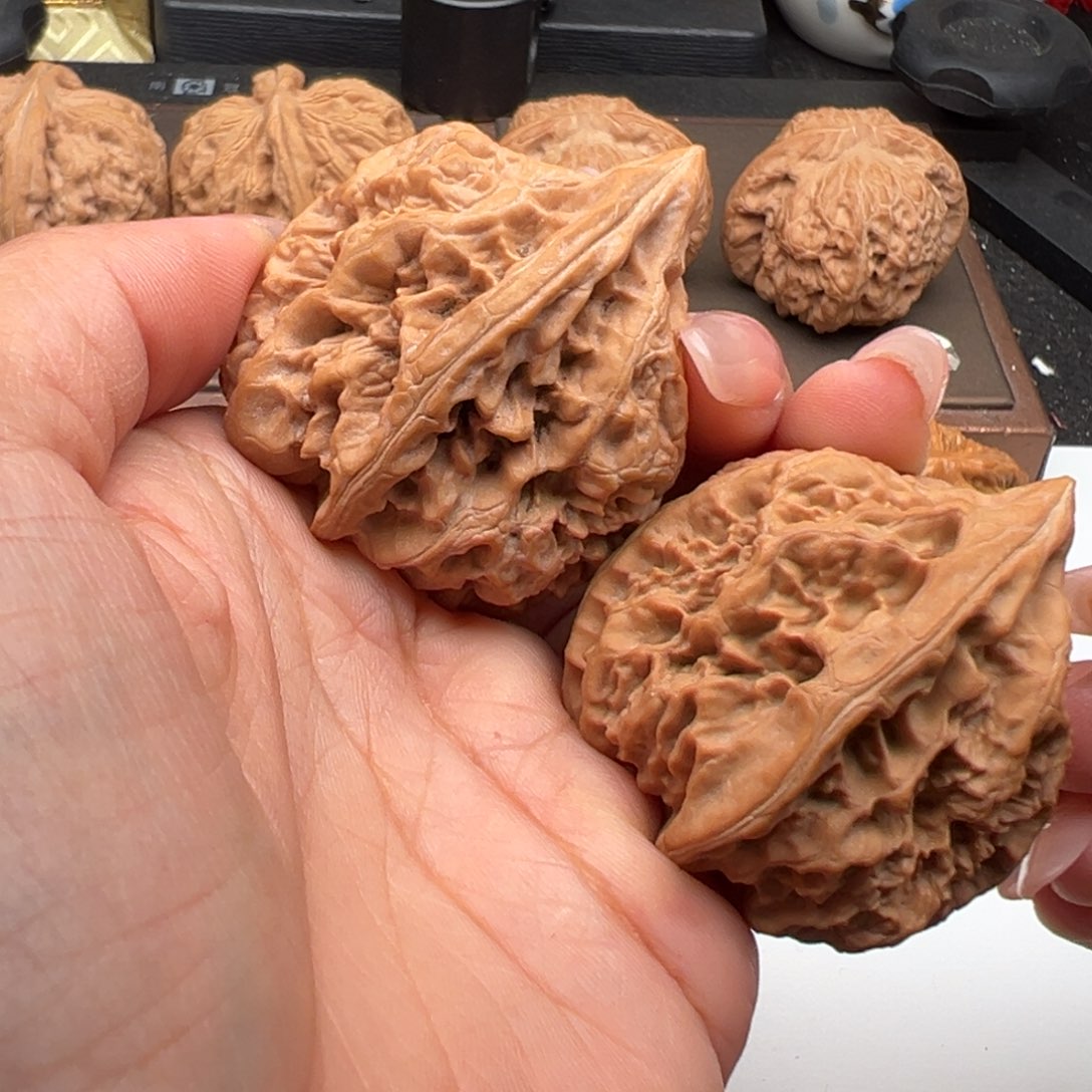 文玩核桃把件火苗43