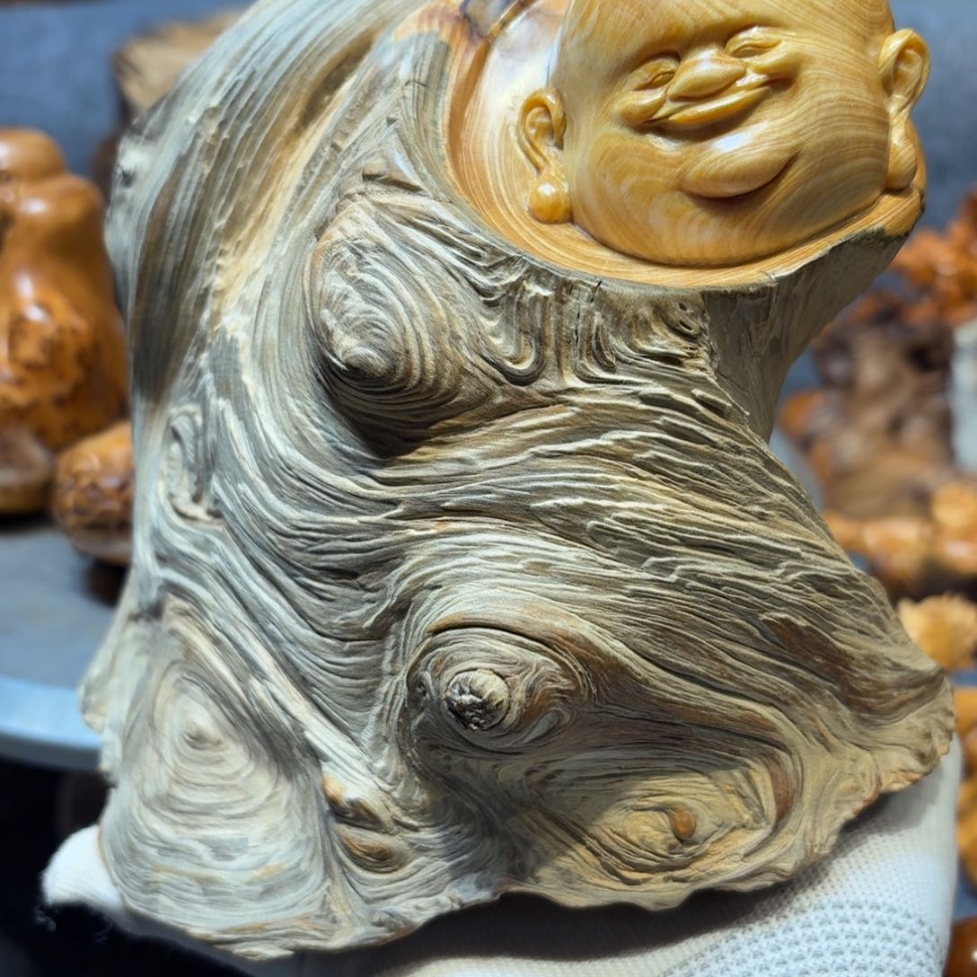柏木用****9崖松雕刻乐乐