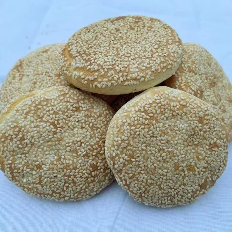 湖北饼芝麻饼传统手工尽显老式风味蔬菜