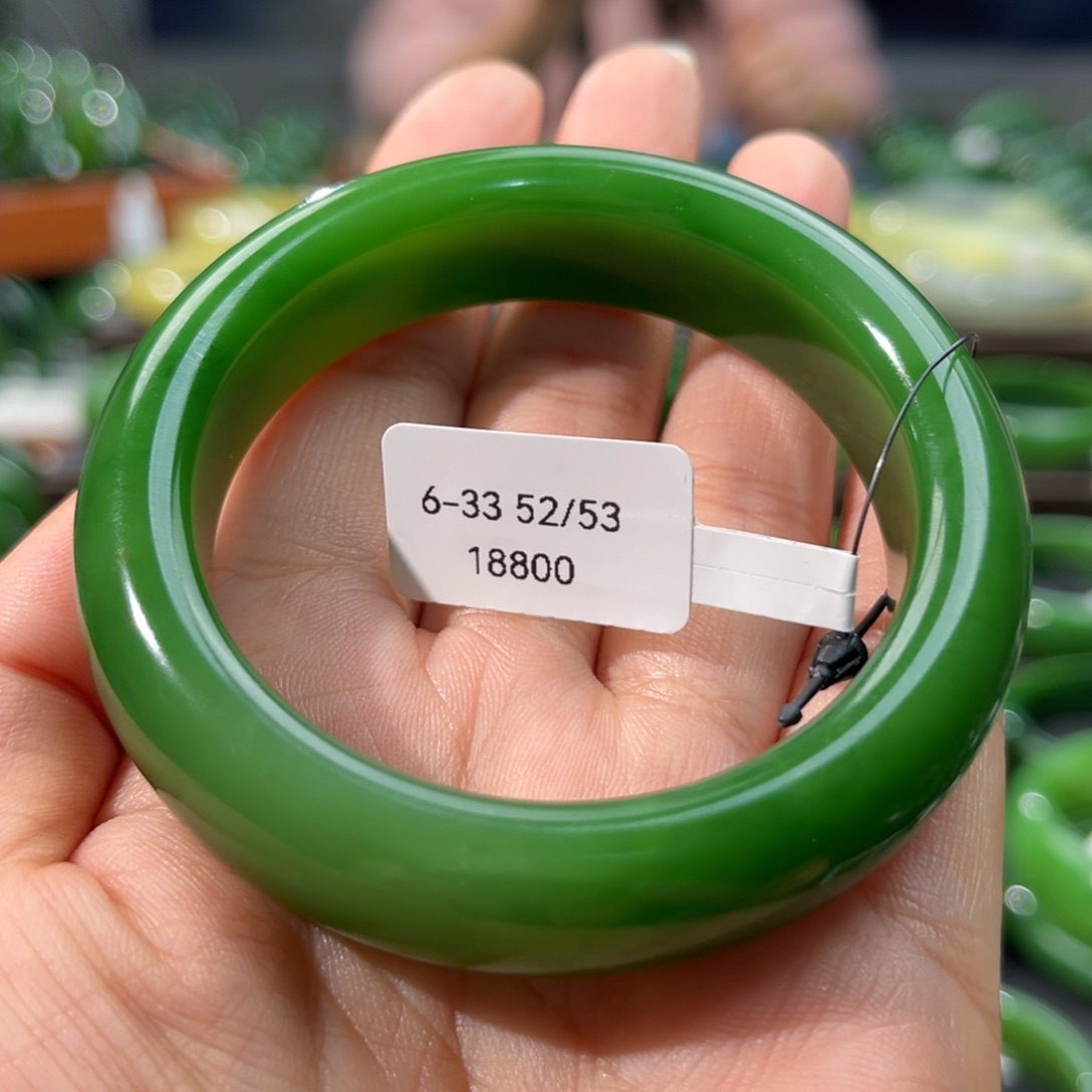 和田玉（碧玉）手镯未镶嵌分单