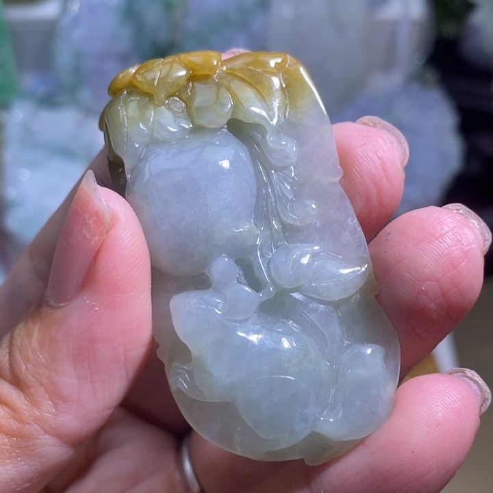 【闪购商品】翡翠挂件未镶嵌兔