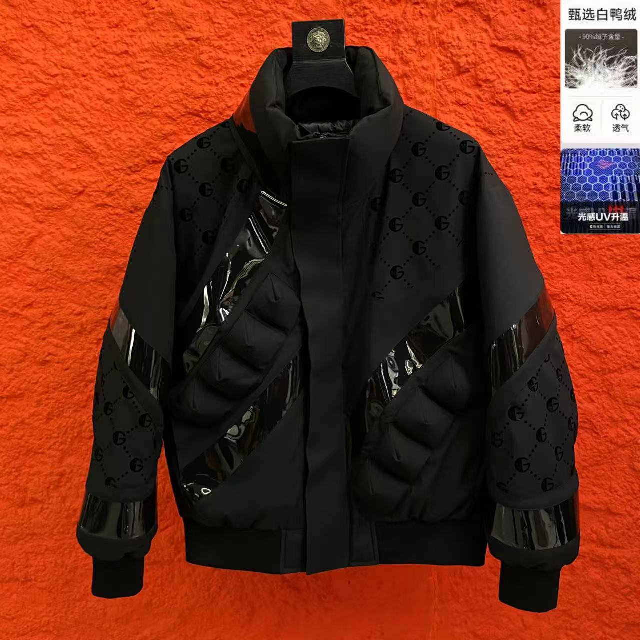 （绅度6807）欧货冬季白鸭绒羽绒服男士羽绒立领拉链外套保暖时尚