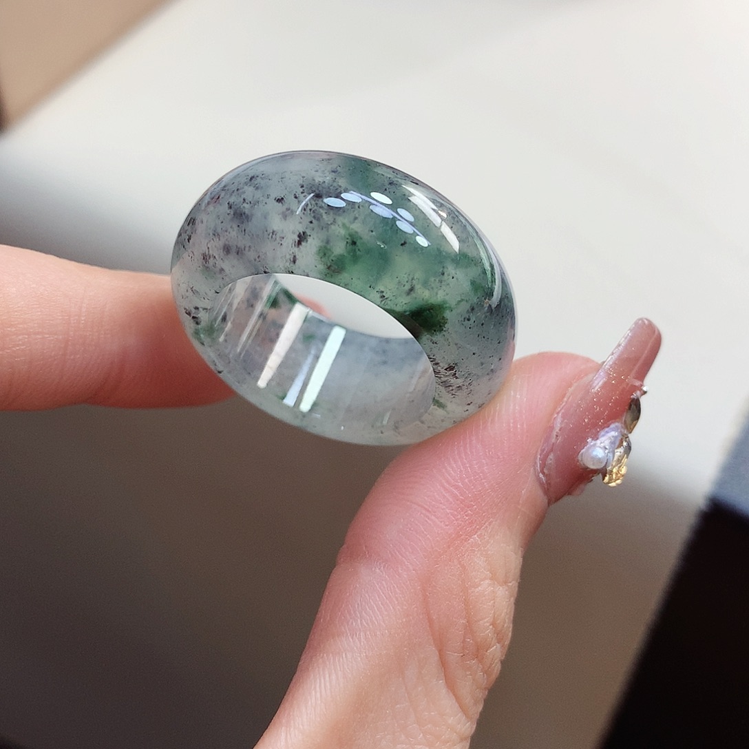 翡翠未镶嵌戒指22-23号