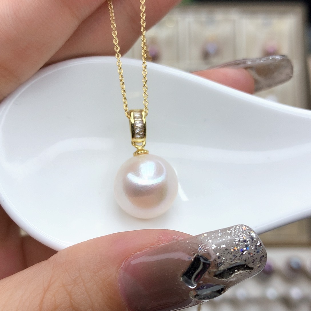 淡水珍珠吊坠(赠链)合金