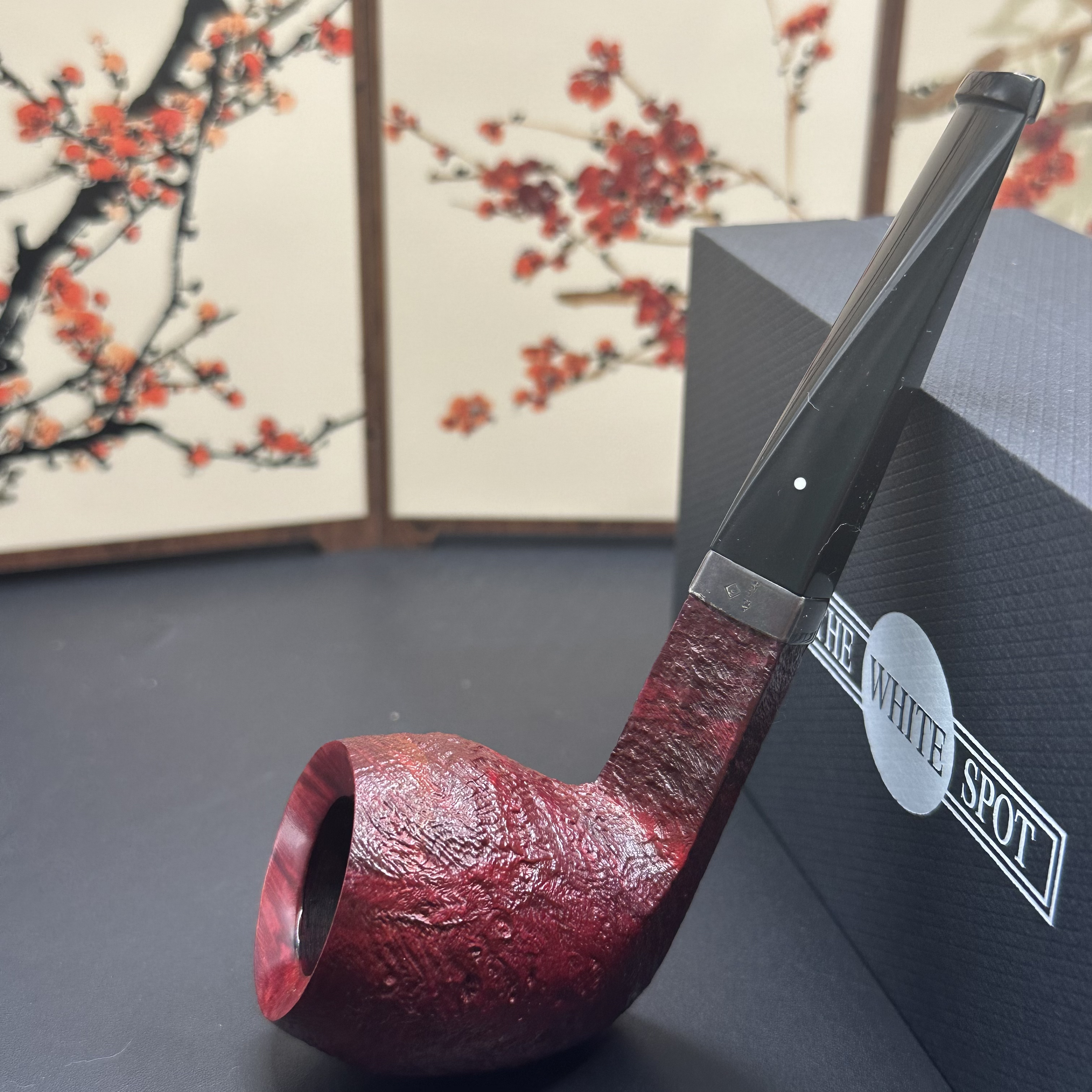 英国登喜陆5104rubybark23年石楠木烟斗烟具