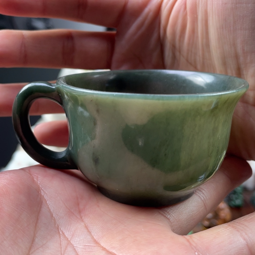 未镶嵌和田玉摆件和田玉茶杯未镶嵌