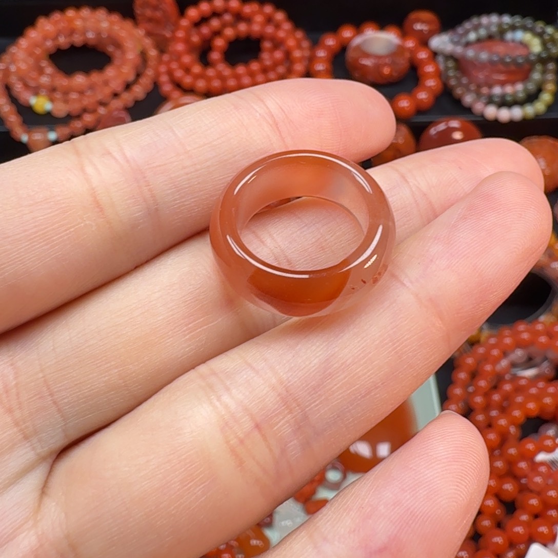 南红玛瑙未镶嵌配饰15.5mm