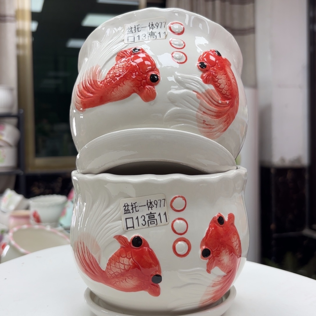 @夏西陶瓷花盆@@5977