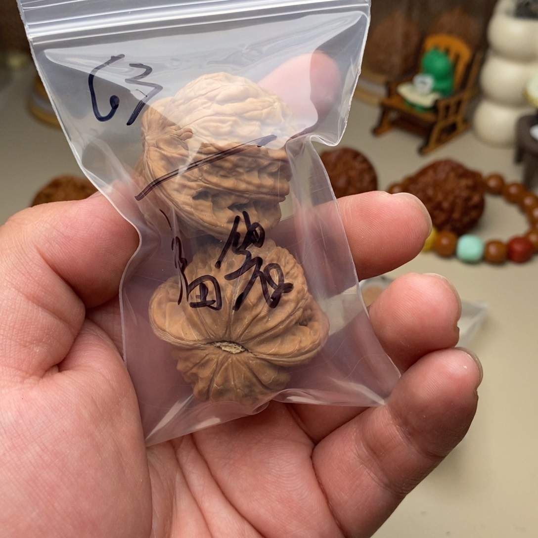 ໒***꒱桃核吊坠福袋磨盘