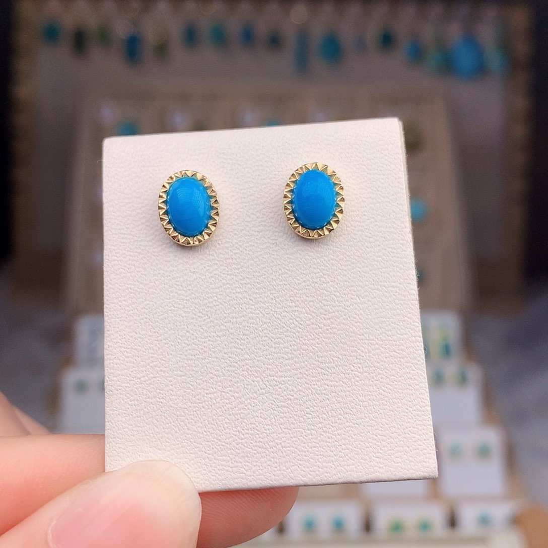 绿松石银S925镶嵌颈饰