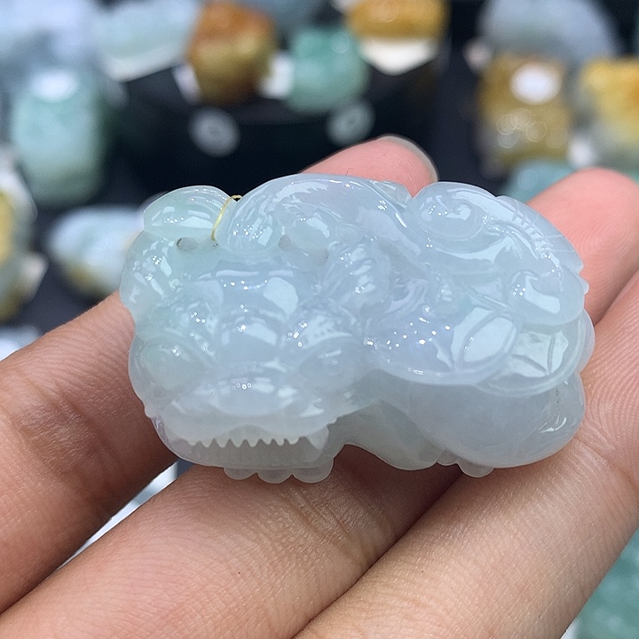 颈饰未镶嵌翡翠天然缅甸翡翠
