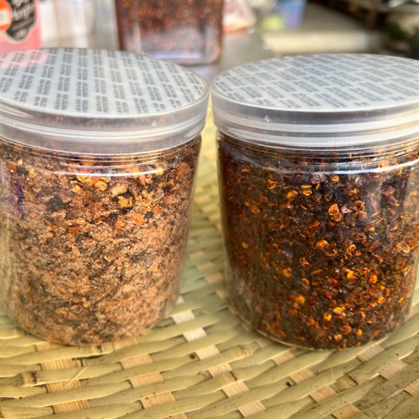 云南临沧耿马孟定傣家柴火自制糊辣子干沾水果蘸辣椒面特辣小米辣