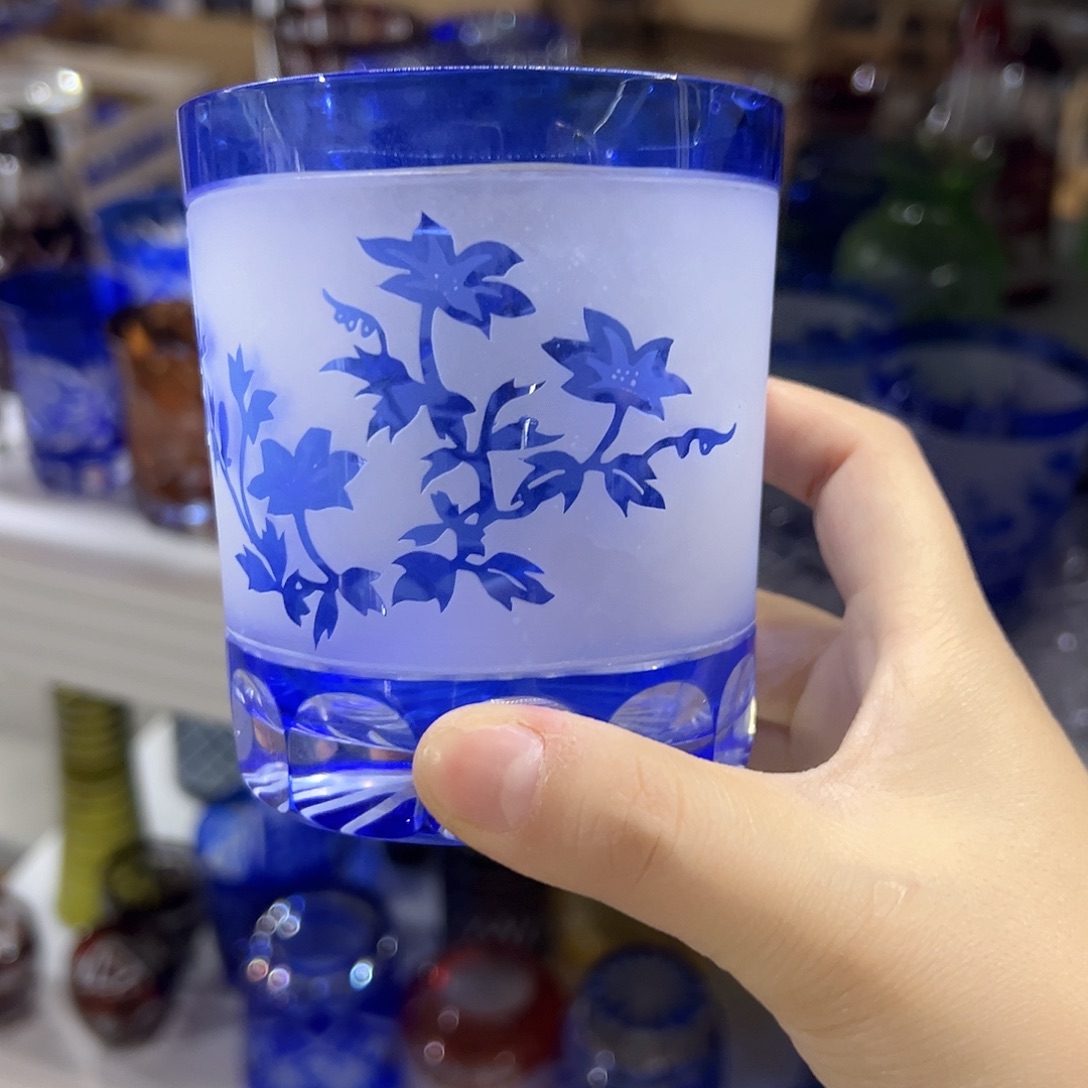 平底款水晶玻璃微瑕一个