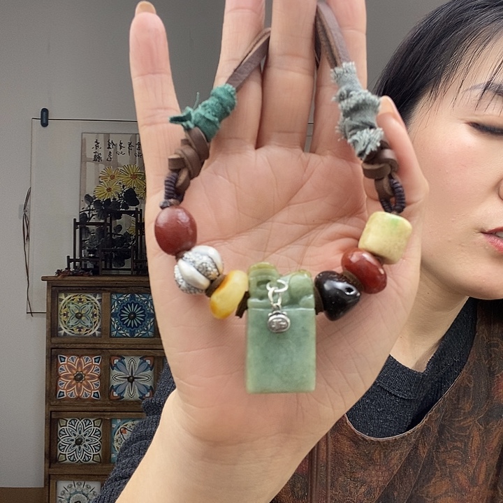 翡翠项链未镶嵌项链