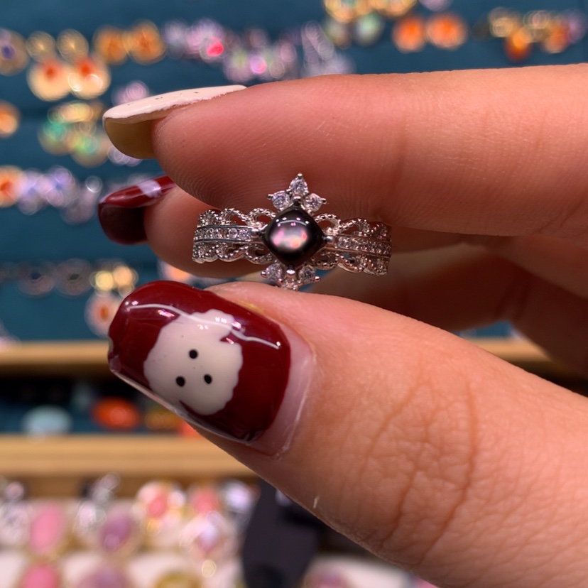 【闪购商品】欧泊戒指款式银S925镶嵌