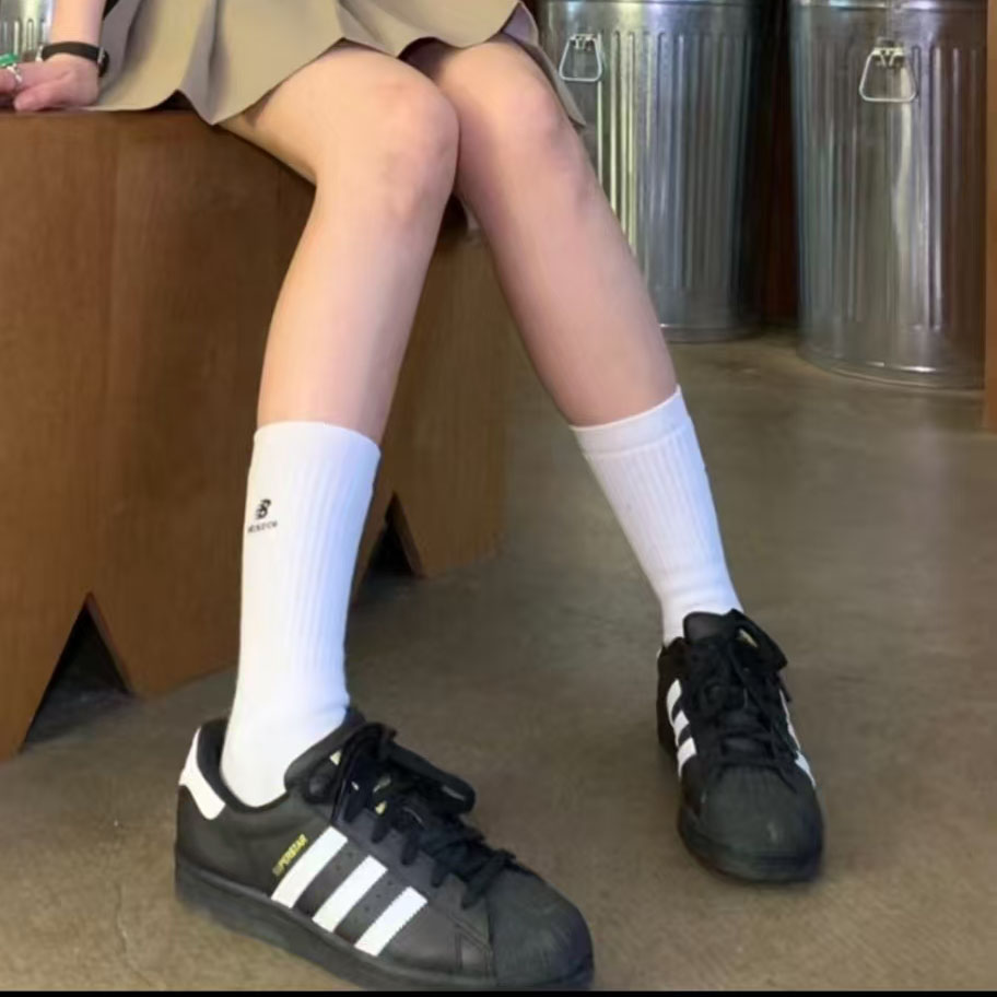 adidas/阿迪达斯运动鞋男女superstar金标贝壳头低帮板鞋 EG4959