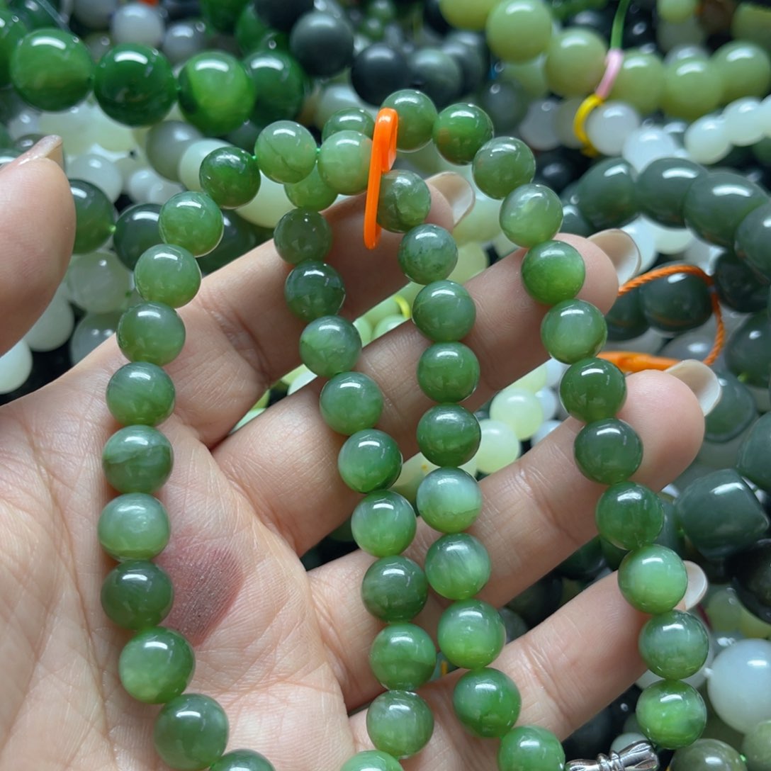 和田玉手链未镶嵌有裂