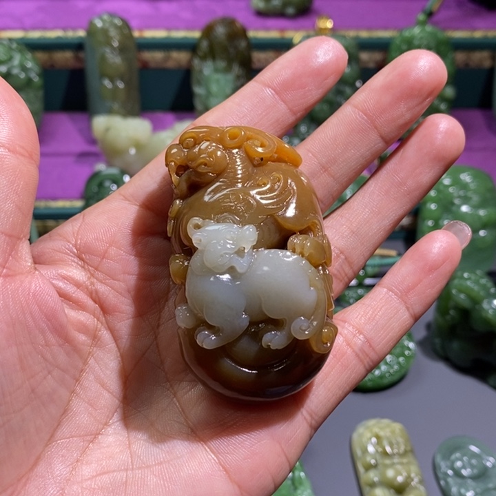 未镶嵌和田玉挂件飞*鸟