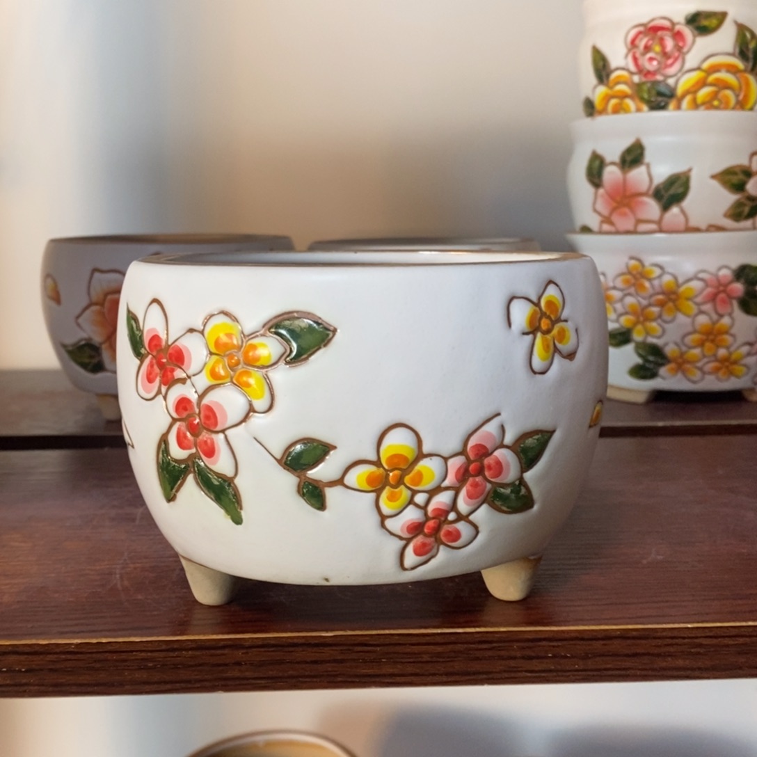 红陶韩式多肉植物花盆