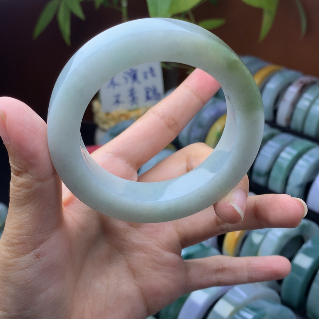 定制翡翠定制手镯未镶嵌定制52-56