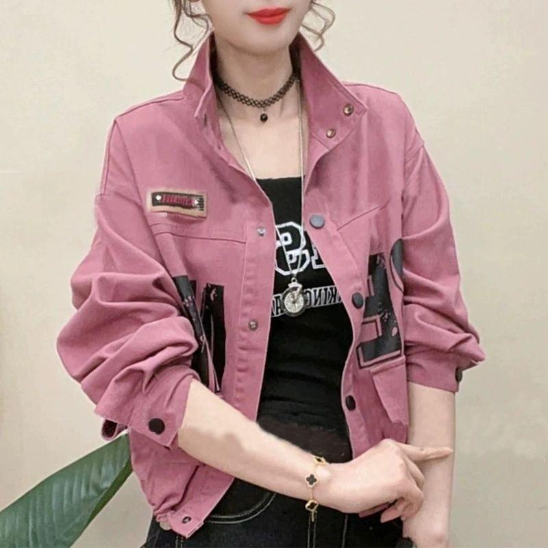 短款牛仔外套女2025秋季新款时尚洋气减龄百搭设计感字母网红上衣
