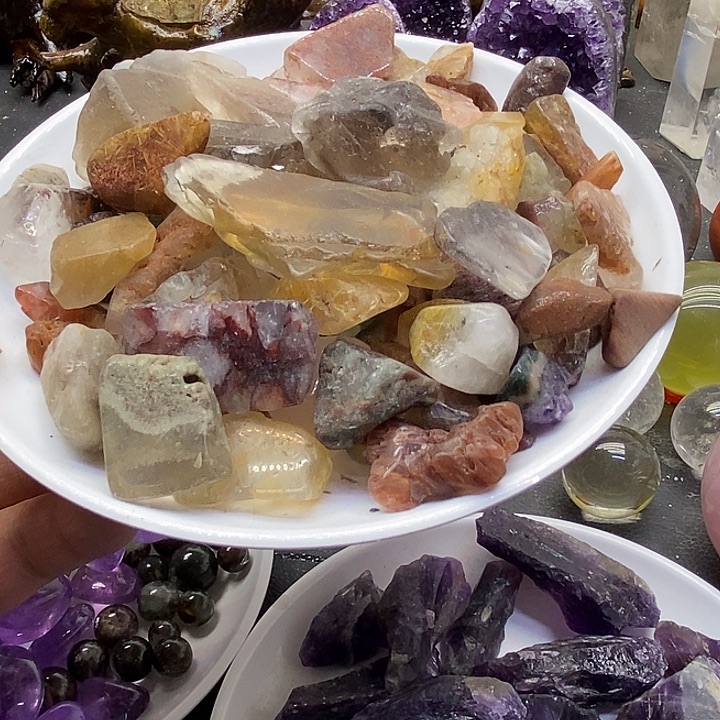 水晶未镶嵌珠宝半成品
