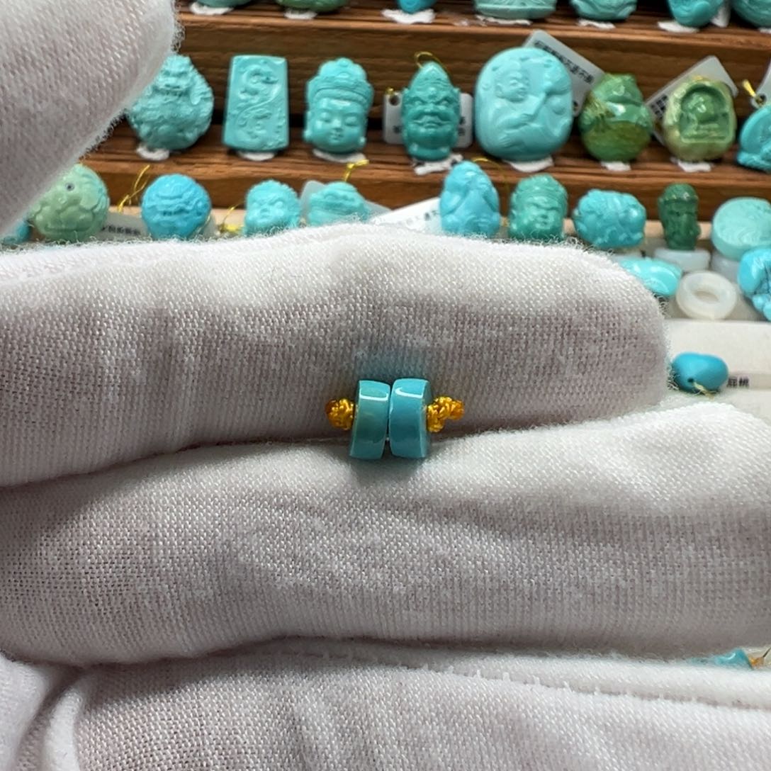 绿松石未镶嵌隔片6.3mm