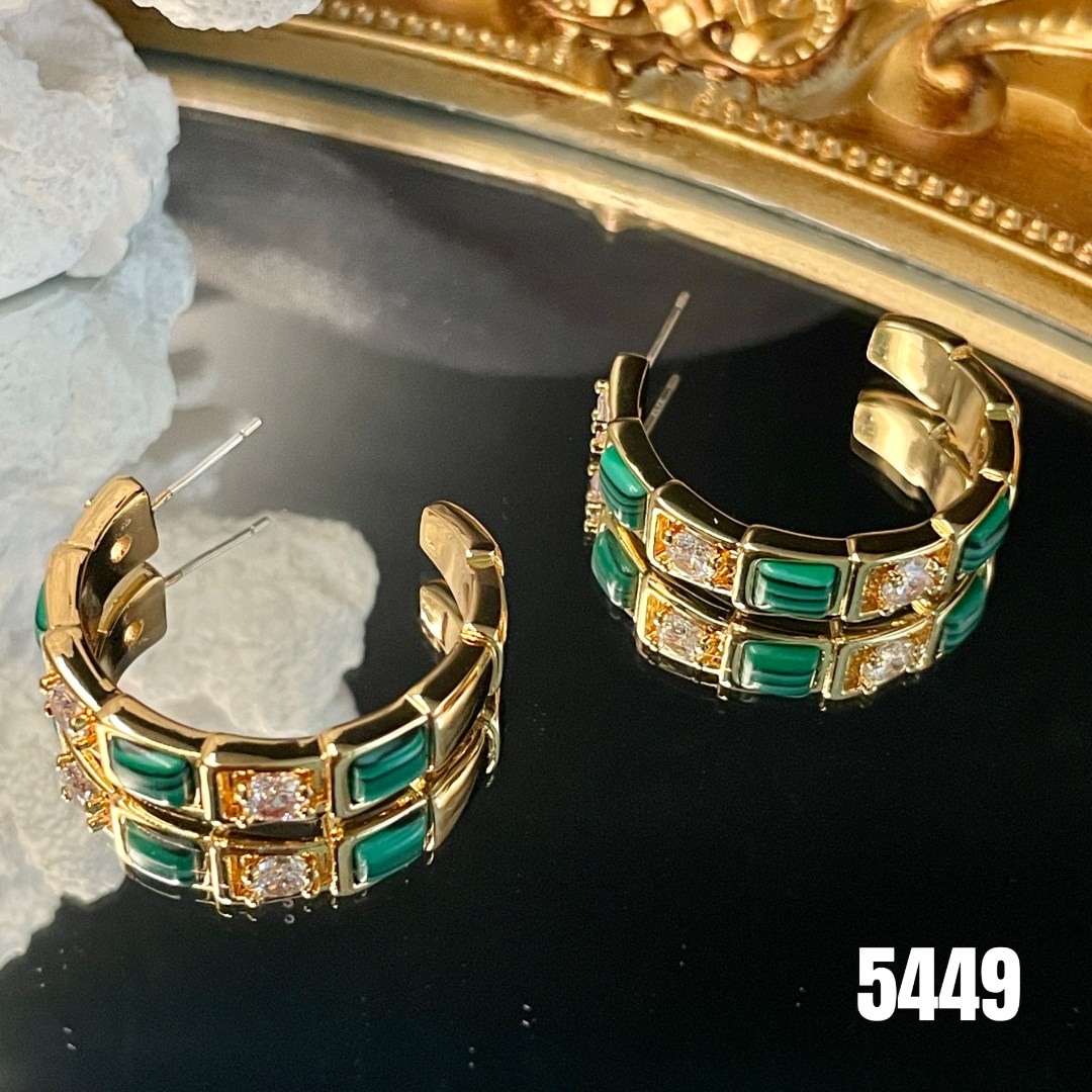 铜合金耳饰 设计师款耳饰~5449