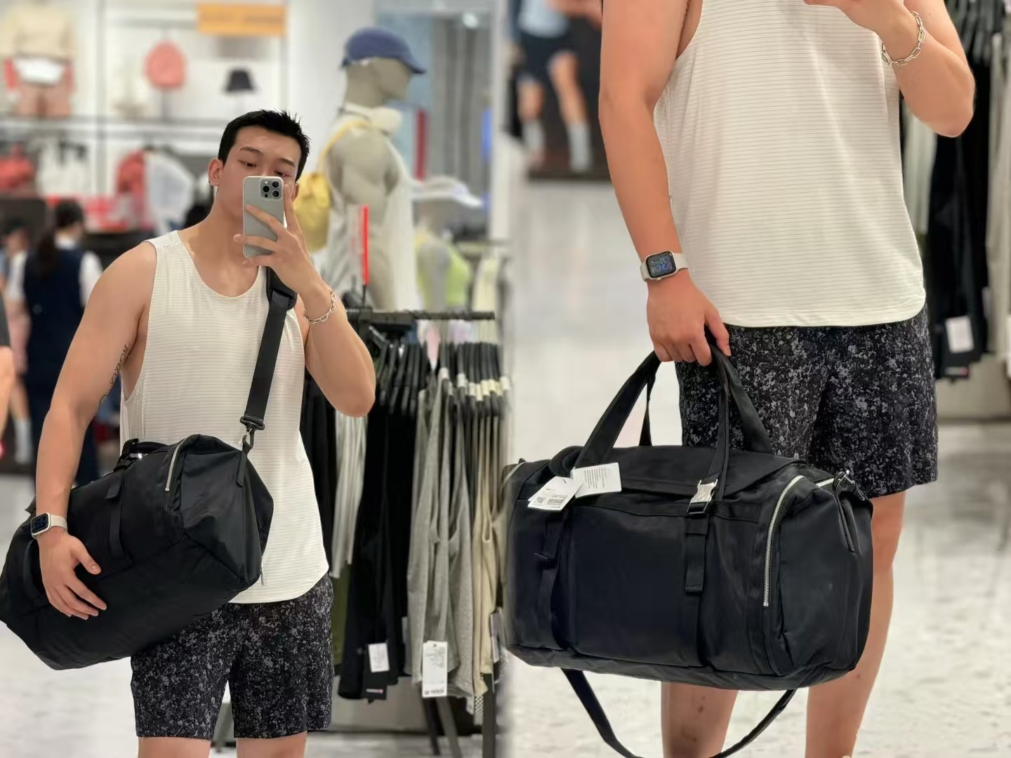 章鱼家大容量40L行李包手提单肩户外沙滩通勤大包105