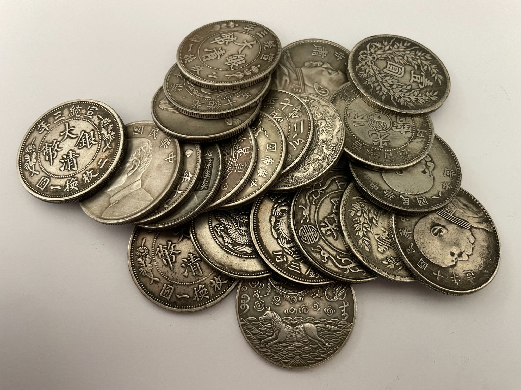 复古袁大头龙洋银元工艺摆件