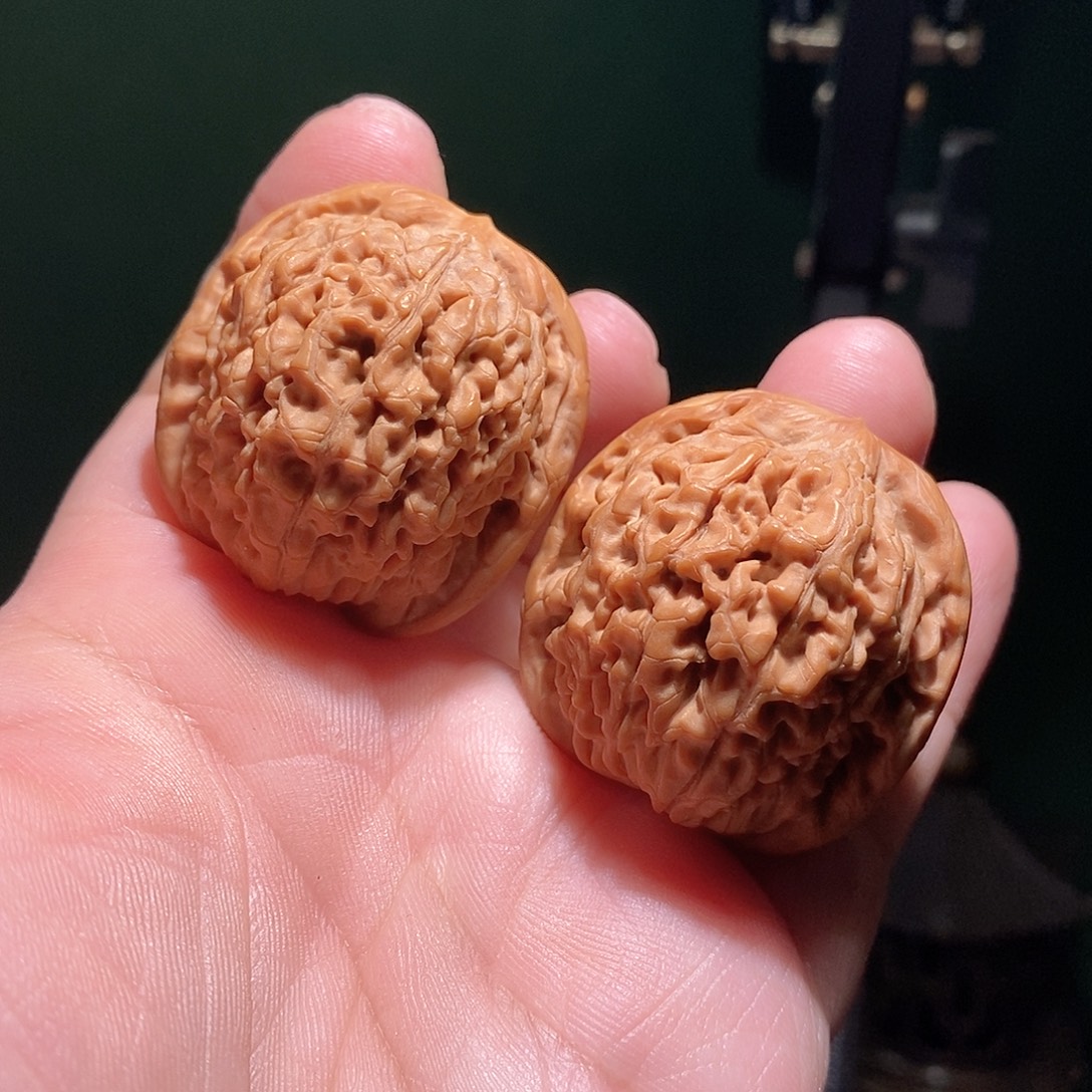 把件文玩核桃39莲花微修