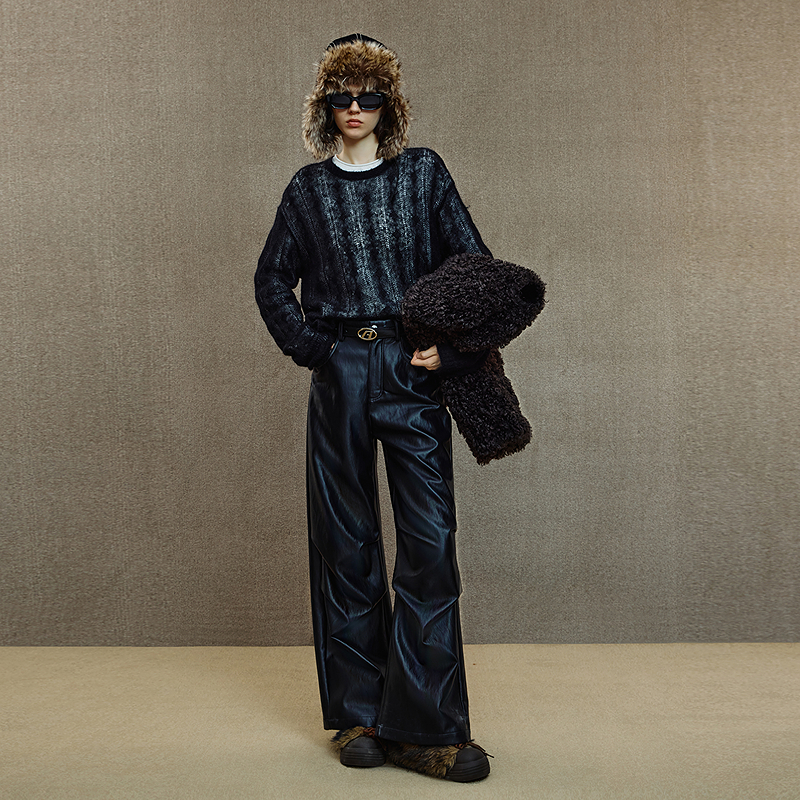 【商场同款】PHORM2025冬装新款毛针织衫G25531556