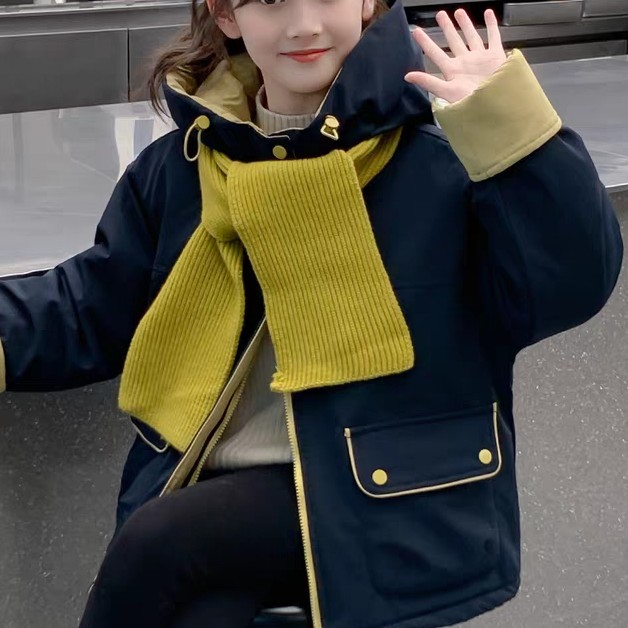 2520女童加厚加绒一件过冬服棉衣韩版