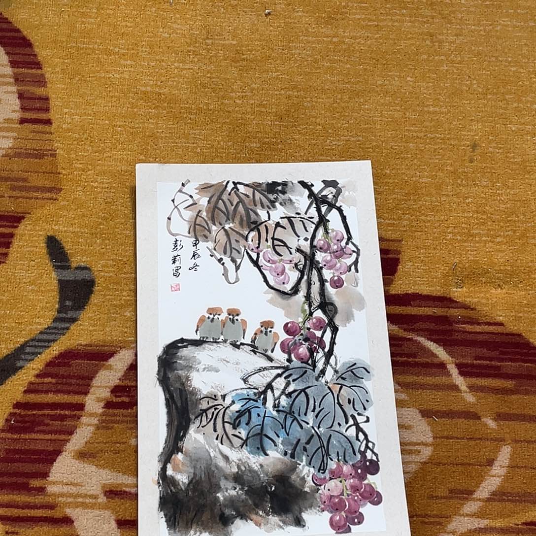 国画朝*卡纸作品小品111111