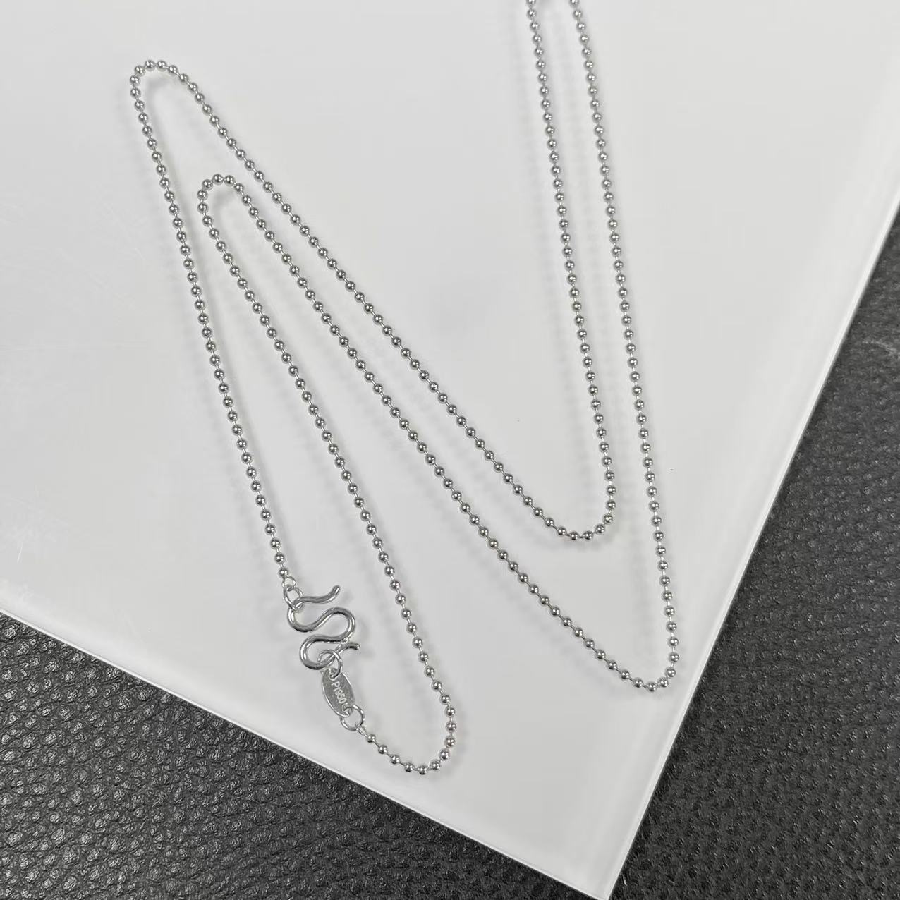 「戴琴珠宝」YZ4750-18寸铂金PT950豆豆项链-DY(多样性发其一)