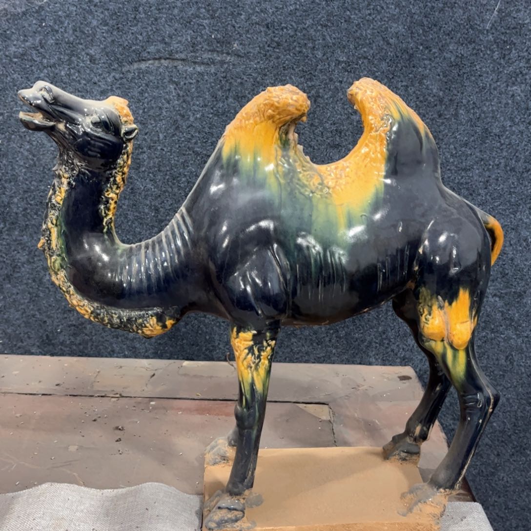 陶瓷三彩骆驼丝绸之路