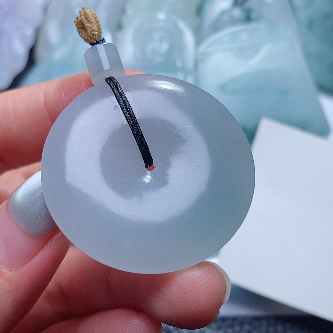 定制翡翠未镶嵌毛货付款后确认抛光