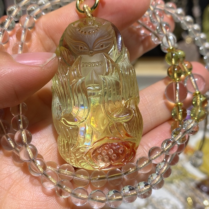 水晶颈饰未镶嵌天然