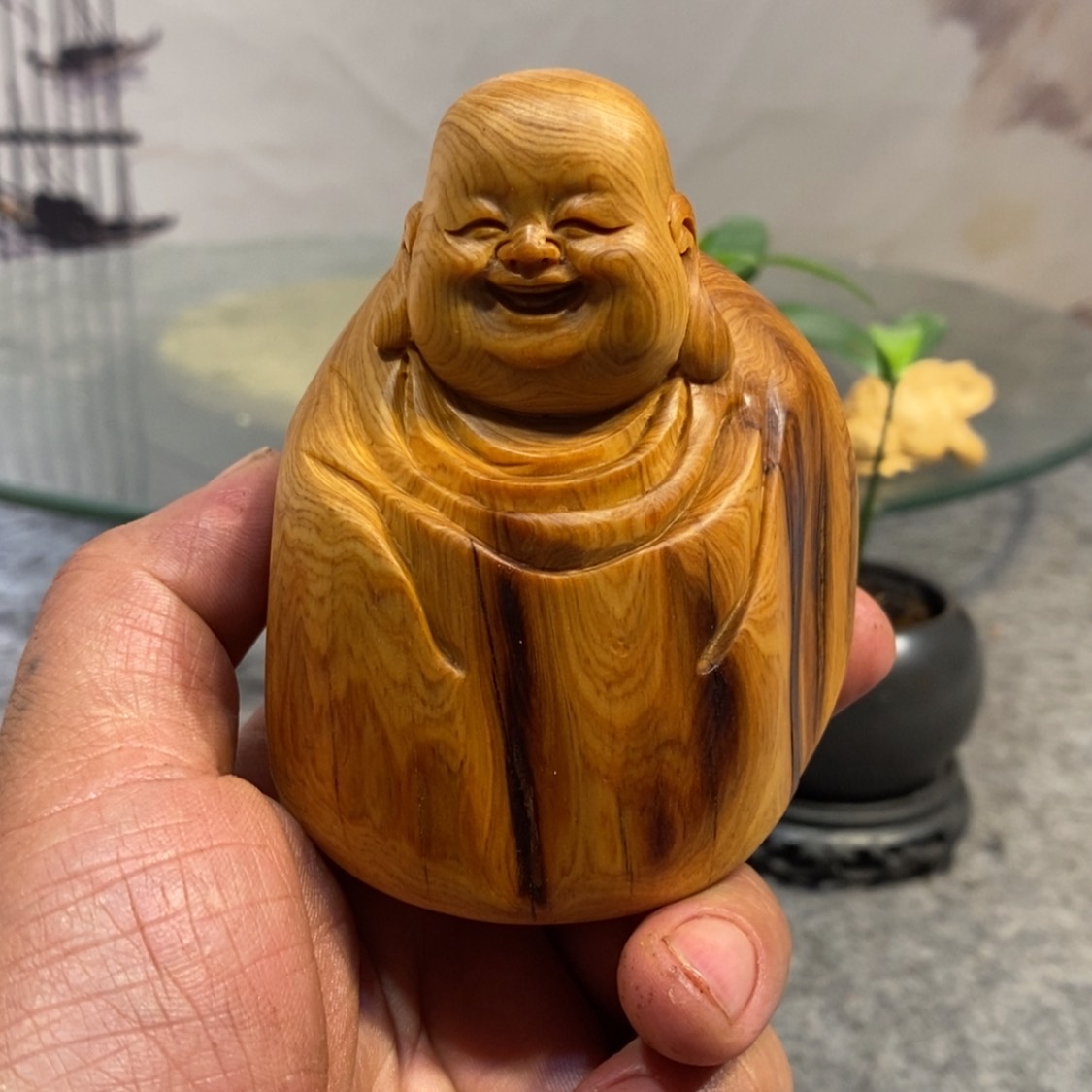 【闪购商品】柏木（崖柏）根雕木雕佛像工艺品摆件家居手把件