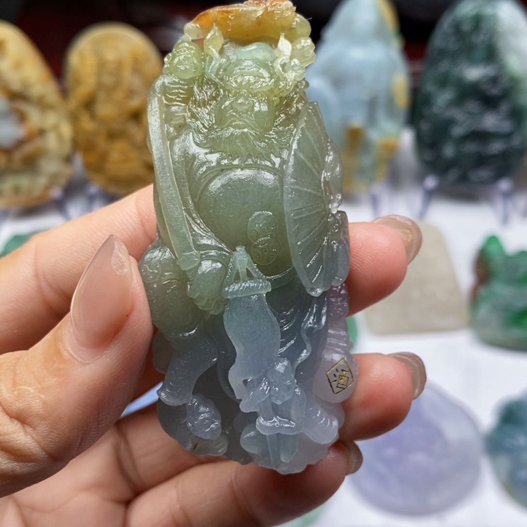 八***爷定制翡翠未镶嵌财神k