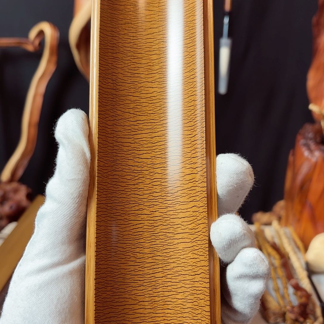 竹?****哥大漆龟裂纹茶则茶具零配