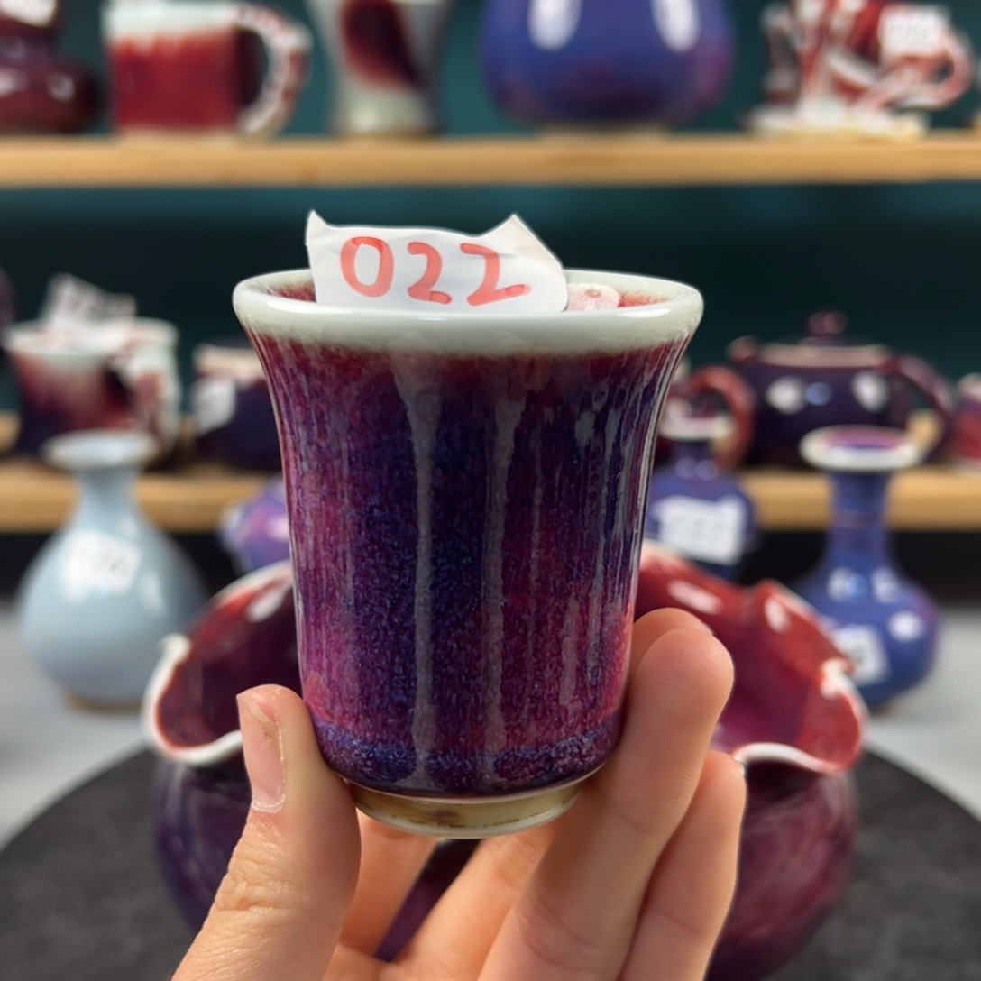 瓷片微瑕主人杯纯手工