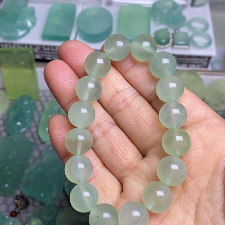 蛇纹石玉手链未镶嵌