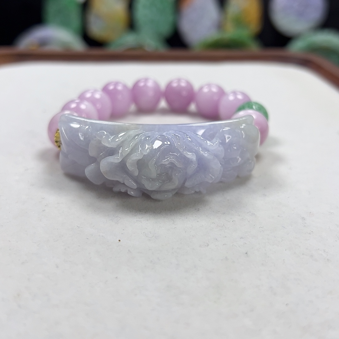 翡翠未镶嵌手链手牌