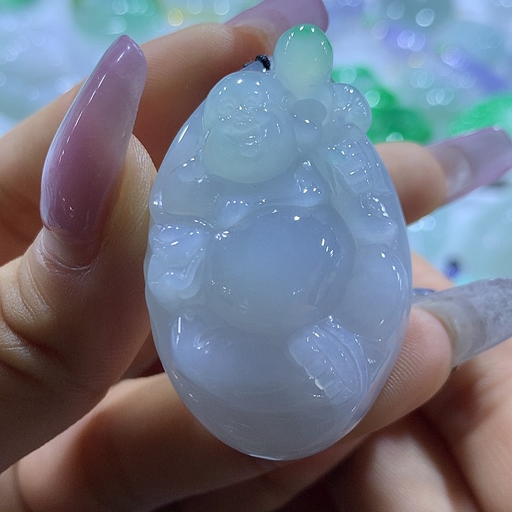 翡翠未镶嵌颈饰天然翡翠A货吊坠