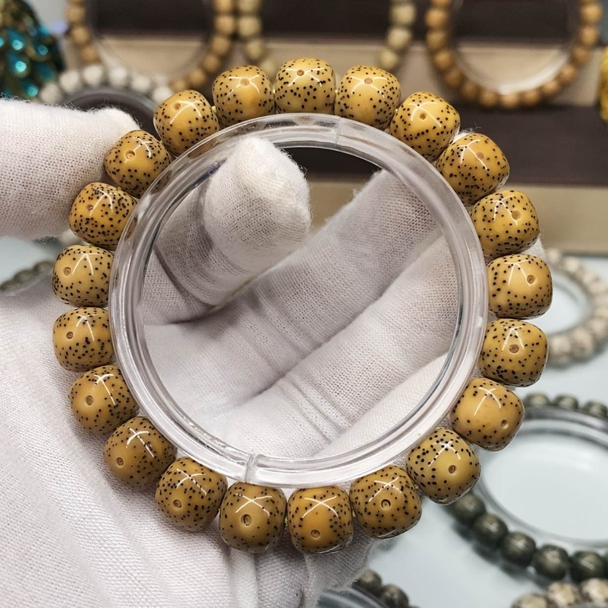 【闪购商品】星月菩提手串一物一图原生态同枝古瓷月朗星稀