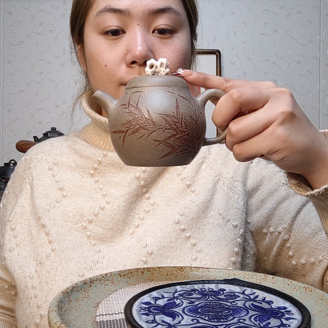 段泥茶壶梨形210毫升