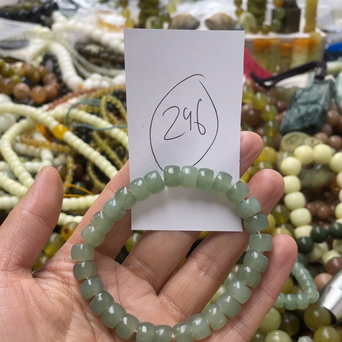 蛇纹石玉手链合金