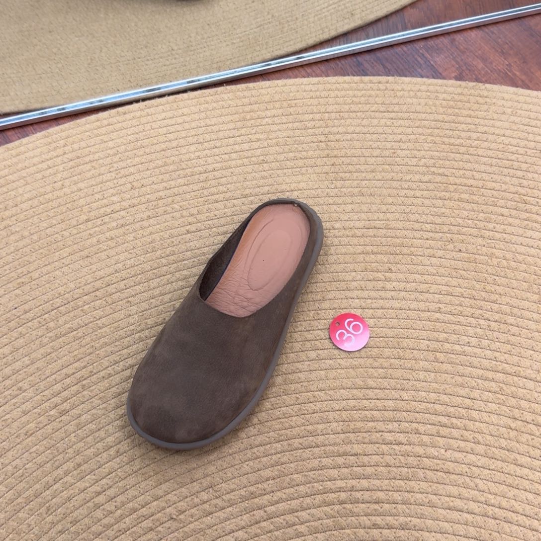 懒人鞋单鞋牛皮真皮女士