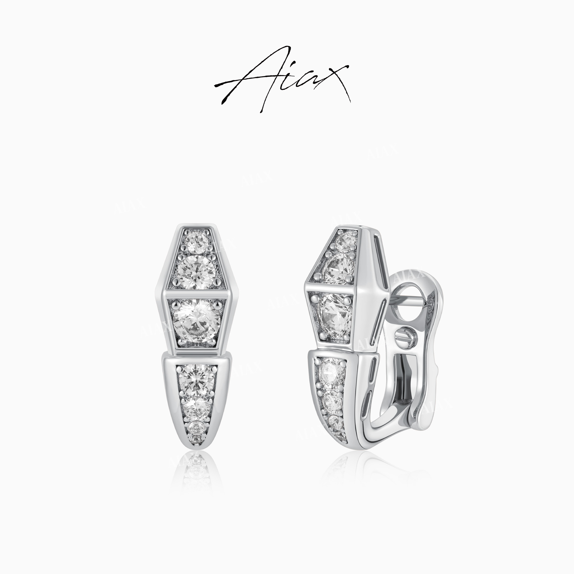 AIAX 出游季 【夏上新】时尚经典百搭耳拍款蛇形耳环TSL1566